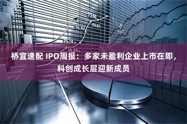 桥宜速配 IPO周报：多家未盈利企业上市在即，科创成长层迎新成员